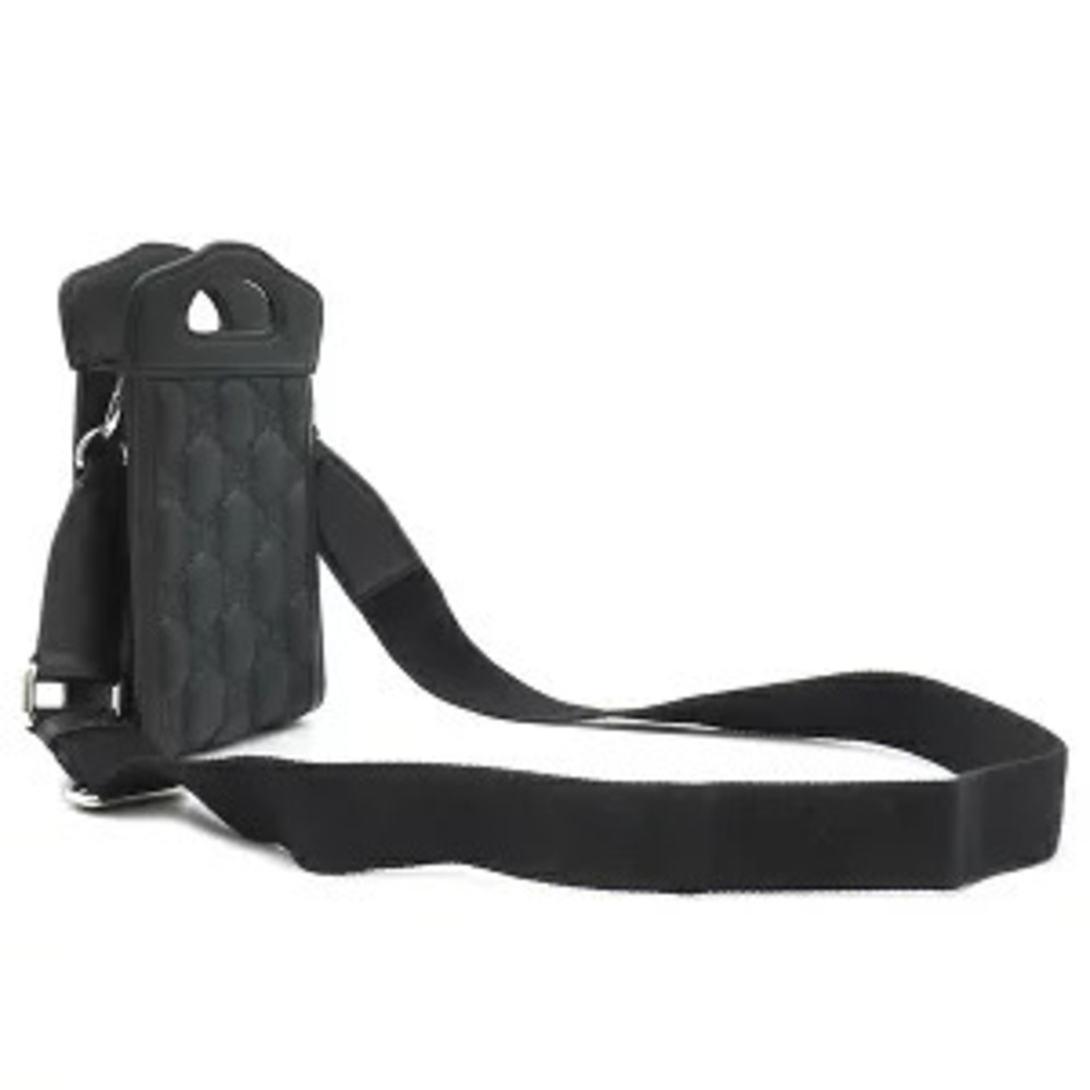 Gucci Matelasse Handle Top Bag Black Leather GG